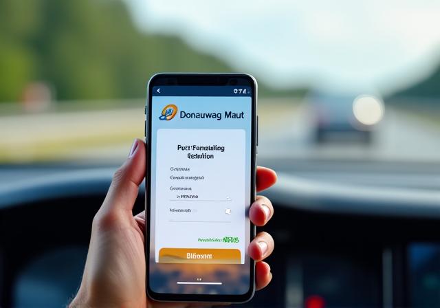 Digitale Zahlung der Maut am Smartphone